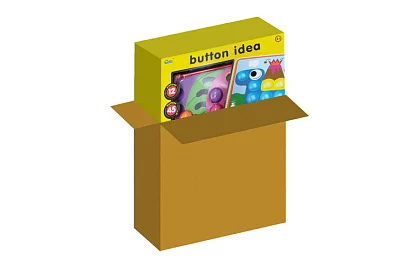 Edukacyjna mozaika - puzzle z guzików