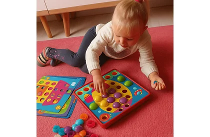 Edukacyjna mozaika - puzzle z guzików