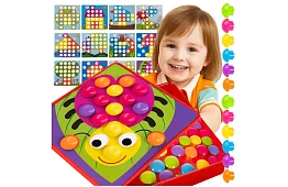 Edukacyjna mozaika - puzzle z guzików