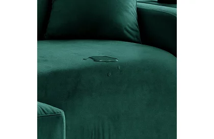 Pokrowiec na sofę 190–230 cm – Zielony aksamit