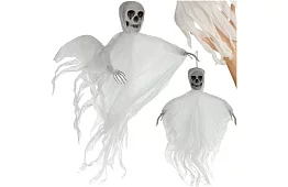 Zawieszony szkielet 70 cm - biała dekoracja wisząca