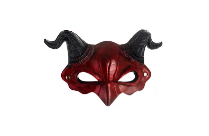 Maska diabła na karnawał z rogami
