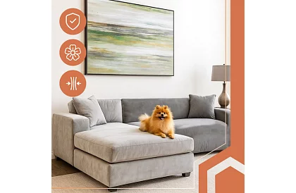 Pokrowiec na sofę 145–185 cm – ciemnoszary aksamit