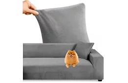 Pokrowiec na sofę 145–185 cm – ciemnoszary aksamit