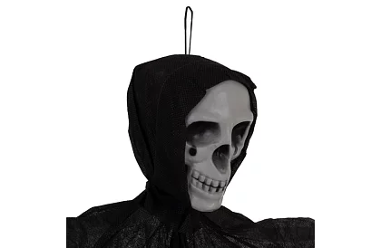 Zawieszony szkielet 70 cm - czarna dekoracja wisząca