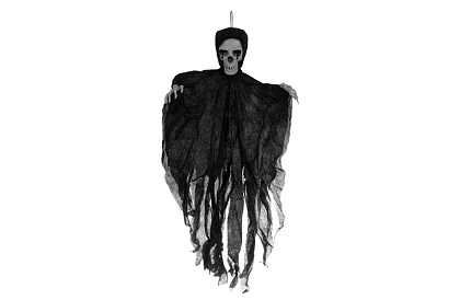 Zawieszony szkielet 70 cm - czarna dekoracja wisząca