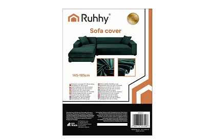 Pokrowiec na sofę 145–185 cm – Zielony aksamit