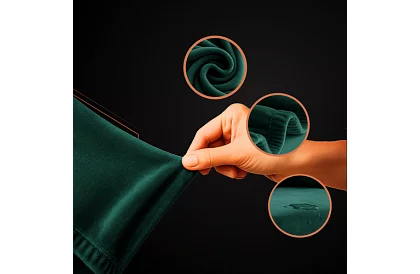 Pokrowiec na sofę 145–185 cm – Zielony aksamit