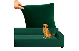 Pokrowiec na sofę 145–185 cm – Zielony aksamit