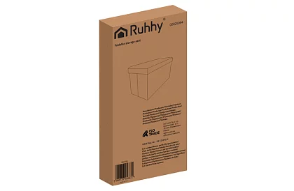 Składany pojemnik na przechowywanie 60 × 30 × 30 cm – szary aksamit