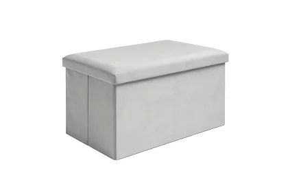 Składany pojemnik na przechowywanie 60 × 30 × 30 cm – szary aksamit