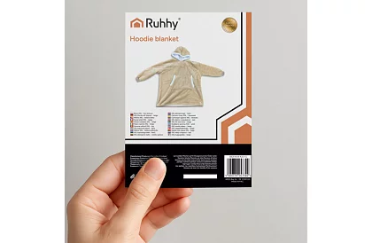 Duża oversize bluza – beżowy koc