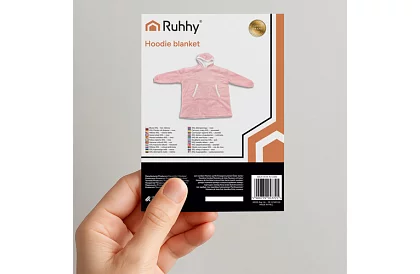 Duża oversize bluza – różowy koc