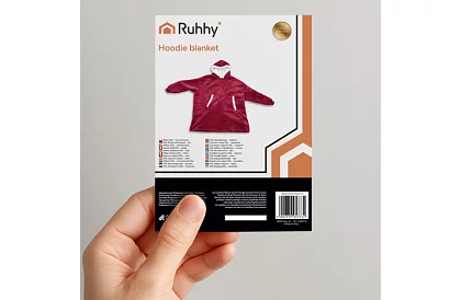 Duża oversize bluza – czerwona kołdra