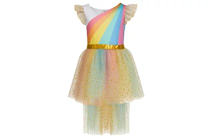 Kostium jednorożca dla dzieci w trzech częściach - 110–116 cm