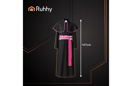 Biskupskie kostium dla dorosłych – sutanna, płaszcz i szarfa liturgiczna