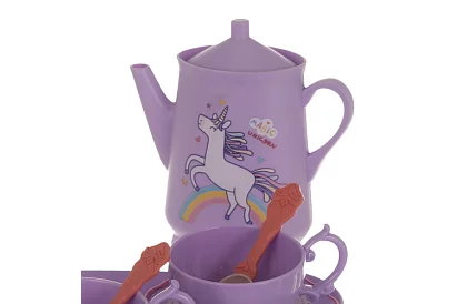 Zestaw herbaty dla dzieci w walizce z jednorożcem