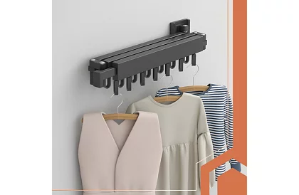 Ścienny składany suszarka do prania – 2 w 1