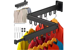 Ścienny składany suszarka do prania – 2 w 1