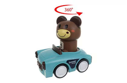 Sensoryczne samochodziki ze zwierzętami 4 w 1