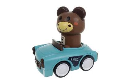 Sensoryczne samochodziki ze zwierzętami 4 w 1