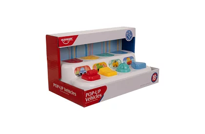 Zabawka edukacyjna z wyskakującymi pojazdami