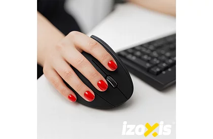 Bezprzewodowa ergonomiczna pionowa mysz – USB 2,4 GHz