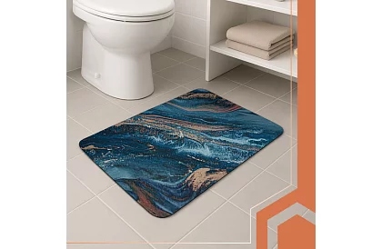 Dywanik łazienkowy w nowoczesnym designie – szybko schnący 60 × 40 cm