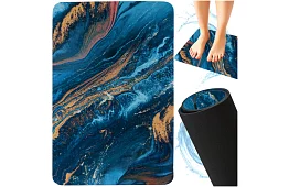 Dywanik łazienkowy w nowoczesnym designie – szybko schnący 60 × 40 cm