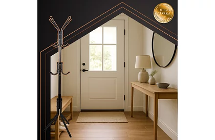 Stojak na ubrania 170 cm – czarny