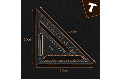 Aluminiowy kątownik stolarski 30x30 cm - kątownik stolarski