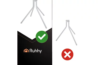 Stojak na ubrania 170 cm – biały