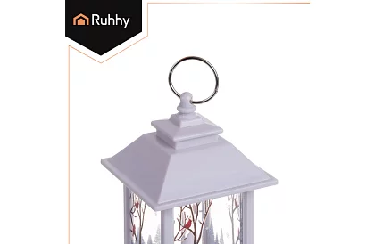 LED lampion świąteczny na baterie – biały