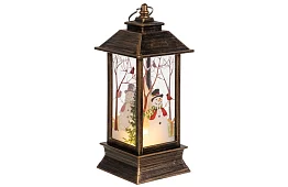 LED lampion świąteczny na baterie – złoty