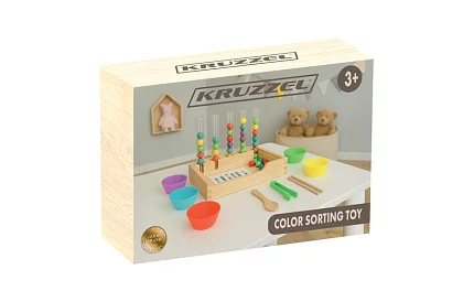 Drewniany edukacyjny sorter kulek