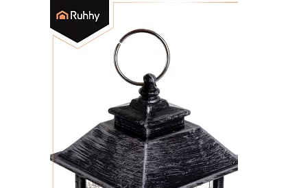 LED lampion świąteczny na baterie – czarny