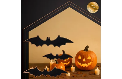 3D naklejki nietoperz – 4 rozmiary, 56 sztuk