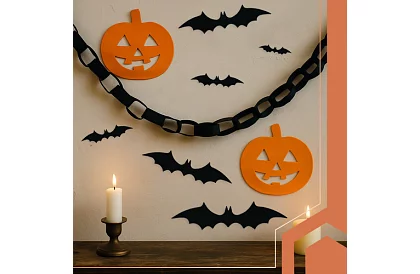 3D naklejki nietoperz – 4 rozmiary, 56 sztuk