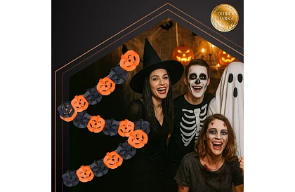 Girlanda halloweenowa – dynie, 3 metry