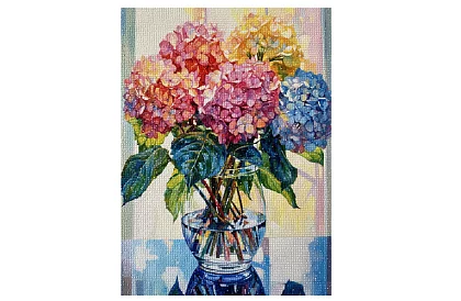 Malowanie diamentami 5D – Kwiaty w wazonie