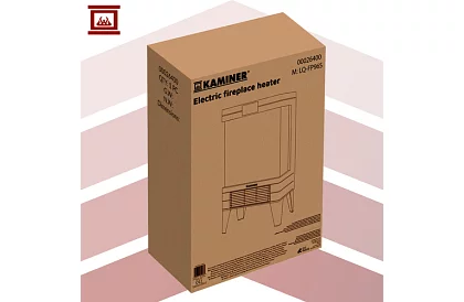 Elektryczny kominek z efektem ognia – 2000 W – wentylator z funkcją ogrzewania