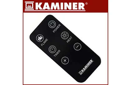 Elektryczny kominek z efektem ognia – 2000 W – wentylator z funkcją ogrzewania