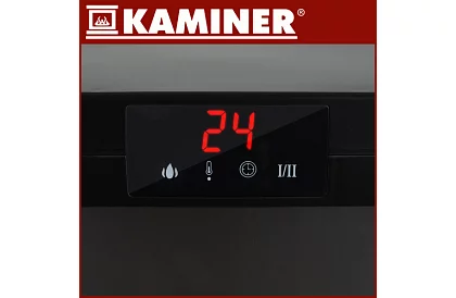 Elektryczny kominek z efektem ognia – 2000 W – wentylator z funkcją ogrzewania