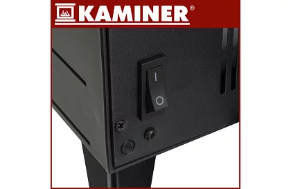 Elektryczny kominek z efektem ognia – 2000 W – wentylator z funkcją ogrzewania