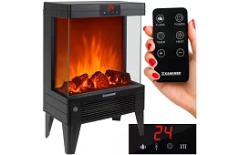Elektryczny kominek z efektem ognia – 2000 W – wentylator z funkcją ogrzewania