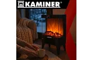Elektryczny kominek z efektem ognia – 2000 W – wentylator z funkcją ogrzewania