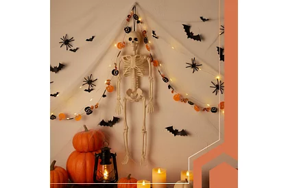 Dekoracja szkielet do zawieszenia – 40 cm