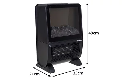 Elektryczny kominek KAMINER 2000 W – efekt płonącego ognia