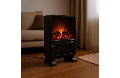 Elektryczny kominek KAMINER 2000 W – efekt płonącego ognia