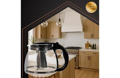 Szklany czajnik do herbaty z zaparzaczem – 2 l